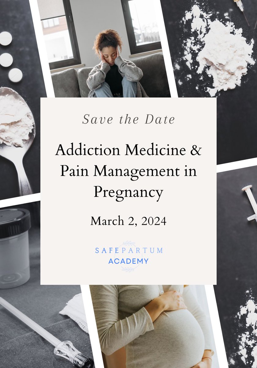 Save the date for our next virtual conference, Addiction Medicine &amp; Pain Management in Pregnancy! March 2, 2024. Registration opens soon!