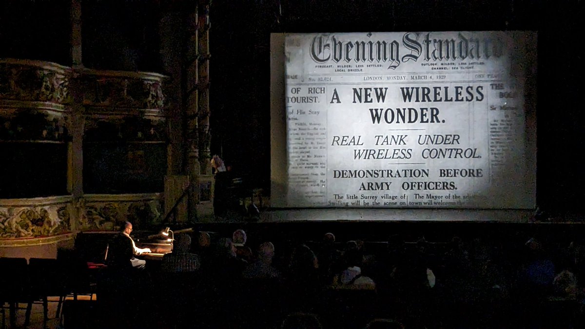 NorthernSilents's tweet photo. The #NSFF2023 #Morecambe all-dayer is in full swing at the glorious @MorecambeWG. Currently screening Would You Believe It in 35mm by @PPT_Trust 📽️ https://t.co/dA3mCBsaI3