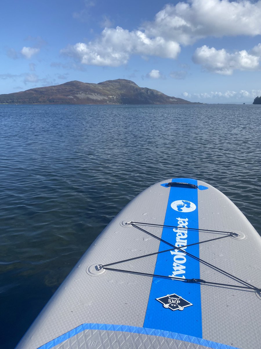 Hard to believe today was the 1st of October, stunning warm day for a wee paddle #Arran #twobarefeet #SUP #lamlashbay