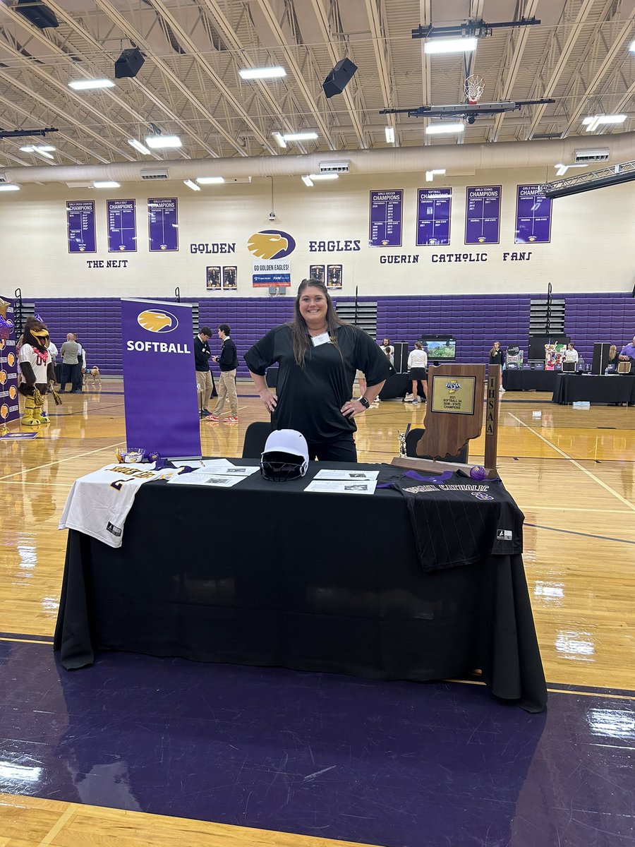 GuerinSoftball's tweet photo. Open House today for Guerin Catholic! Stop by and come see us! 💜 https://t.co/yDmu7IObz4