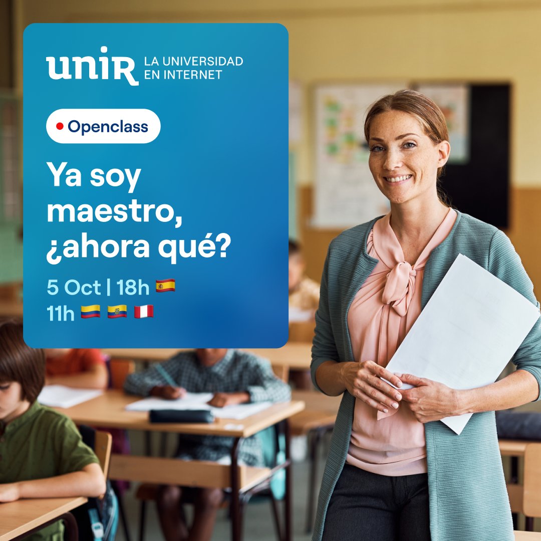 📚👩‍🏫 ¡Participa! @UNIRuniversidad te invita a una clase abierta con @IolandaLopezIg, Rosa Mª Peris y Mario Hidalgo, #docentes de #UNIR, y el experto en mediación @olivares1965, de @mediadolid. Inscríbete aquí 👉ow.ly/37Hr50PRAux