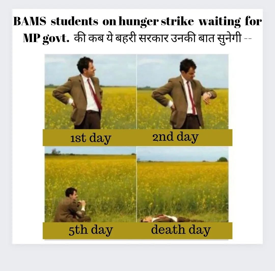 rajputyuvraj111's tweet photo. #Healersneedhealing
#Stipendlessthandailywages #delayeddegreedelayedprogress #आयुर्वेदकाडूबताभविष्य 
#अबकीबारआयुर्वेदछात्रकीहुंकार 
#MPAYUSHHOSHMEAAO #CARELESSAYUSHMP https://t.co/WuWMQ6gShH