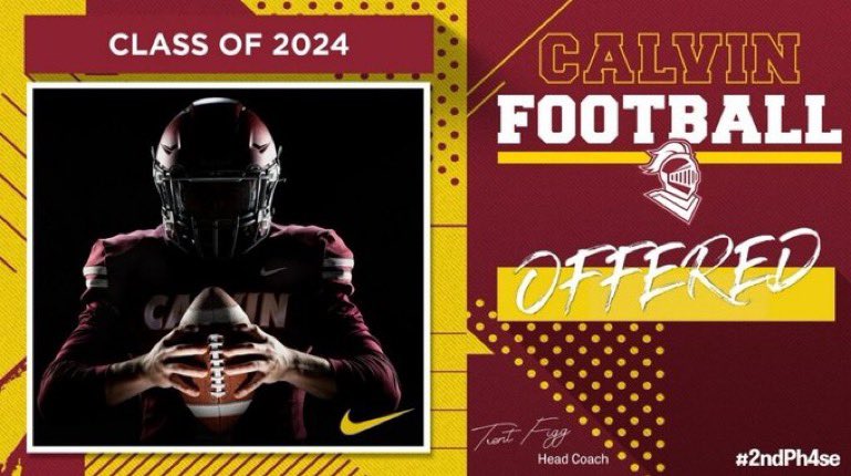 Blessed to receive a roster spot from Calvin University! Thank you <a href="/CoachLoganP/">Coach Lo</a> <a href="/CoachTrentFigg/">Trent Figg</a> <a href="/CoachVerl/">Christian F. Verley</a>