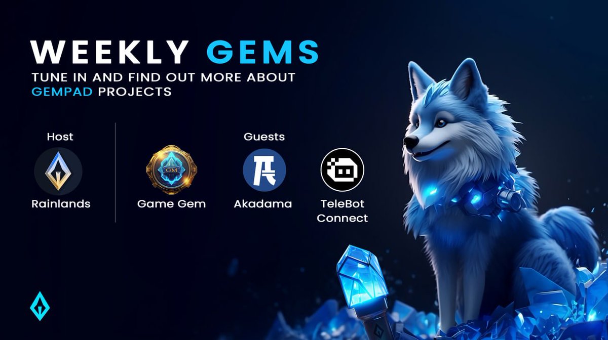 gempad_app's tweet photo. 💎WEEKLY GEMS ANNOUNCEMENT💎

Get ready for another educational session where you'll get all the useful information for projects launching on GemPad.

⏰ Time and date: 2nd of October 3pm UTC
🔶 Venue: https://t.co/JzgZQ9jnCH

Our guests are:
@info_nft
@BonsaiswapDEX
@tbotconnect https://t.co/R2yD62fUGJ