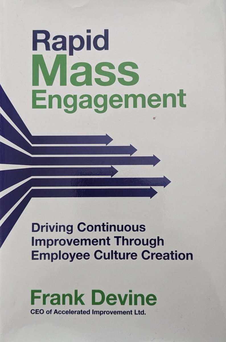 This is the best book I have read on how to engage a whole organisation in the journey of improvement.  Frank has been doing this successfully for decades and I am delighted he has shared his wisdom.
