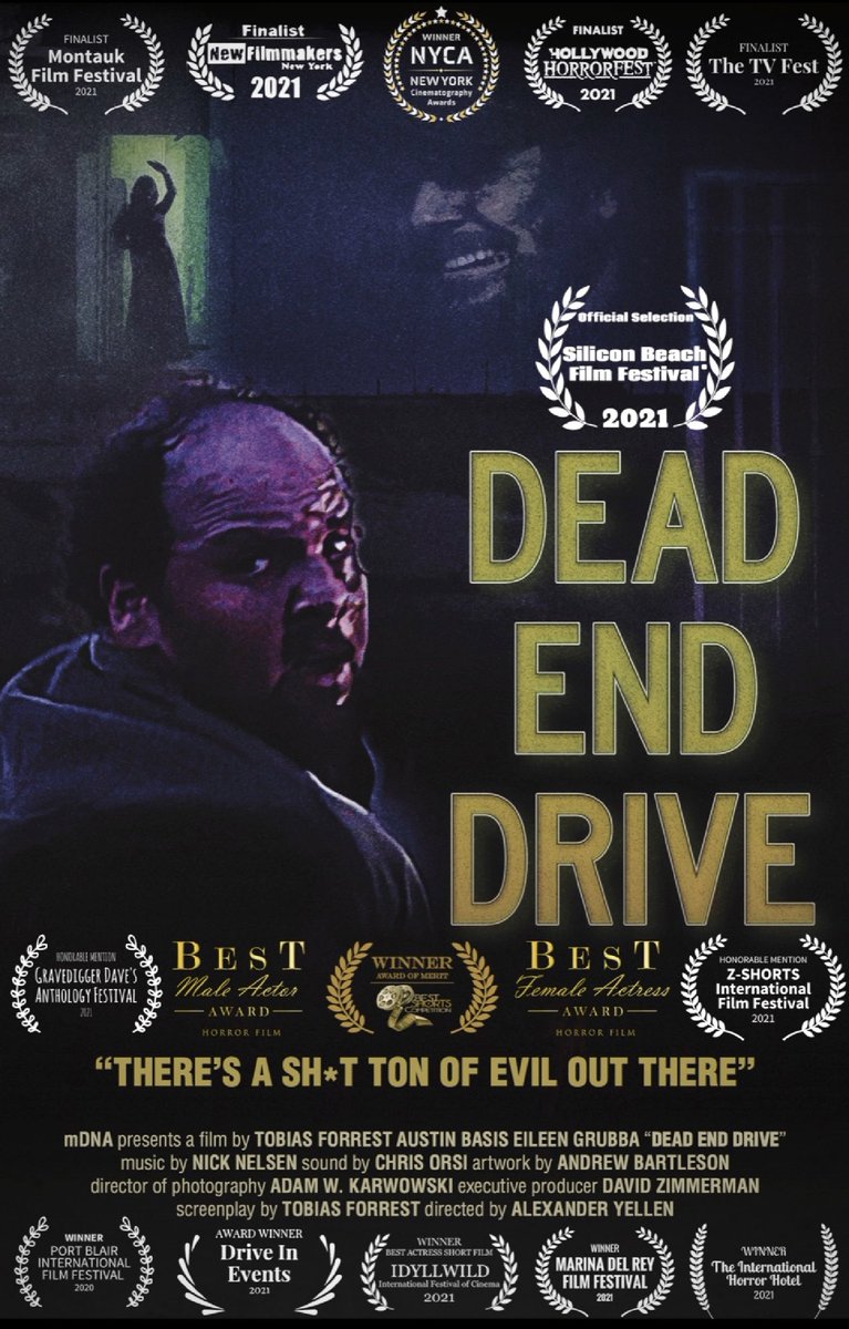 AustinBasis's tweet photo. DEAD END DRIVE - Official Trailer
“There’s a sh*t ton of evil out there!”
During the zombie apocalypse, one survivor finds a dead end that will hopefully lead him to salvation. #DeadEndDrive will be released on YouTube #FridayThe13th
Trailer: https://t.co/97PEI9tMHN 
#WatchingDED https://t.co/ykVstUoAWS