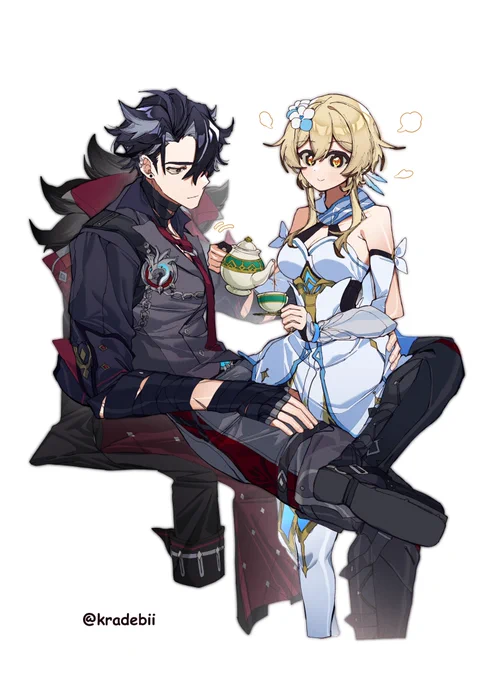Show him the new tea flavor 