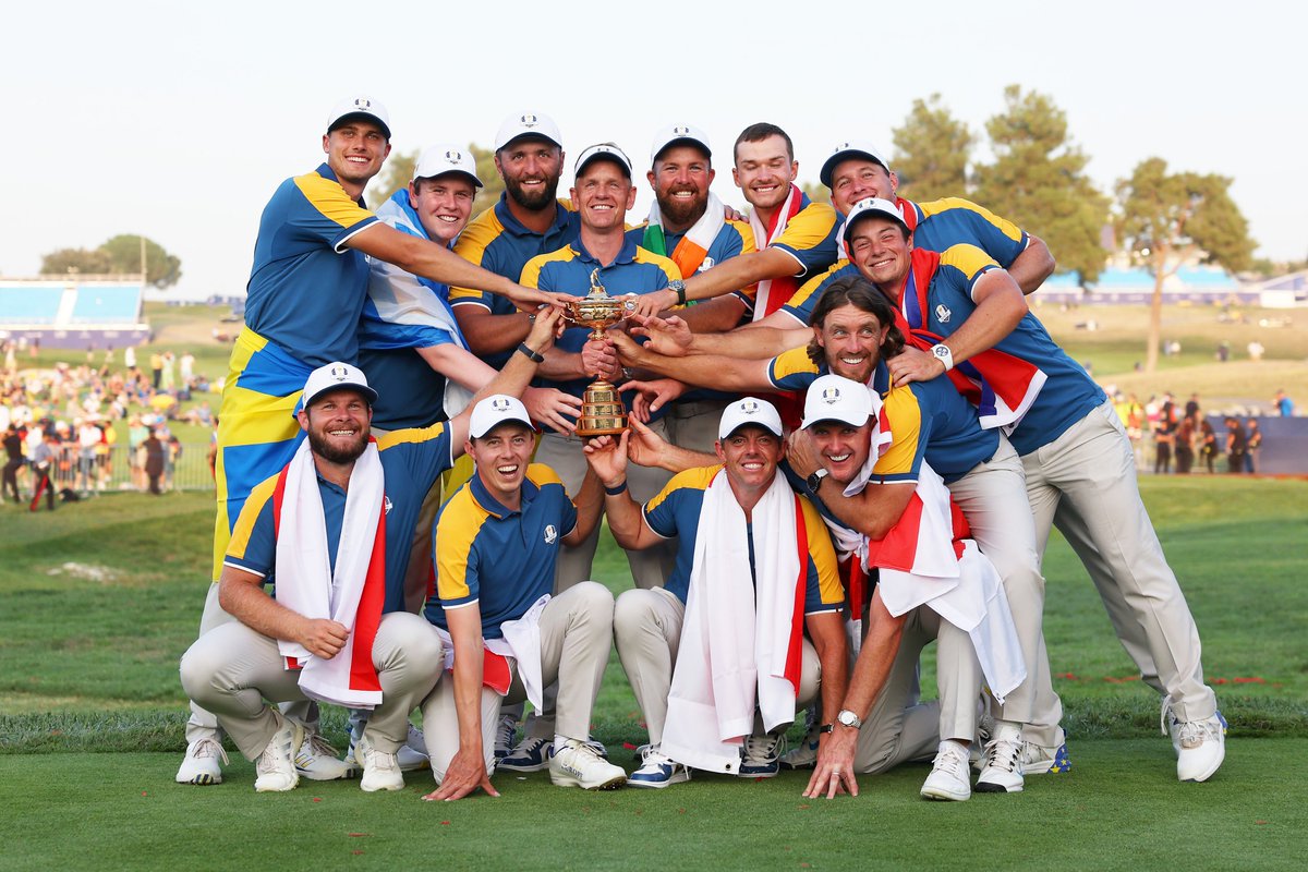 GolfDigest's tweet photo. Nine countries, one team. 🇪🇺 https://t.co/xhSk3KrgSl