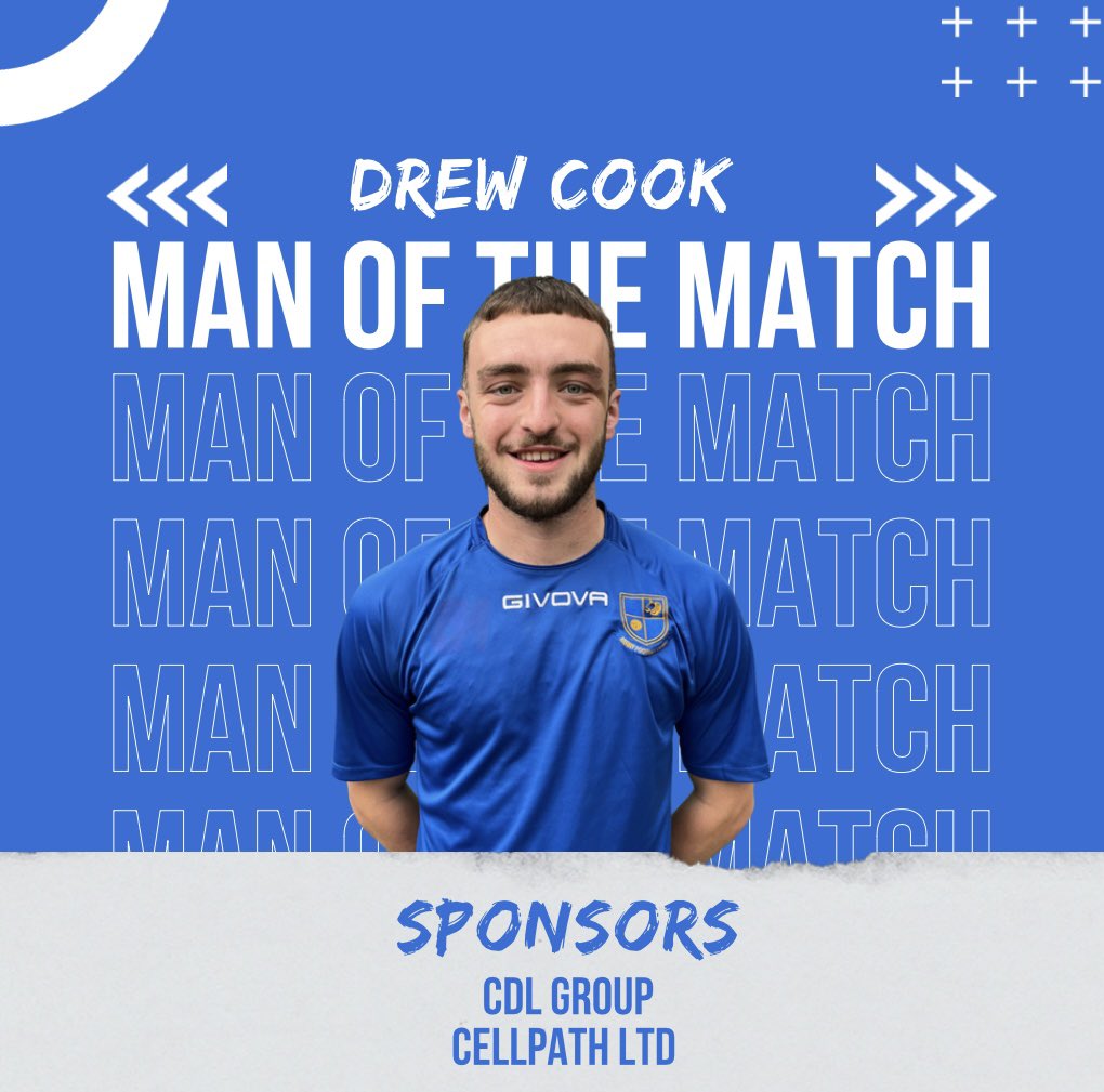 Yesterday’s Man Of The Match goes to our midfield mop, Drew Cook. 
Drew covered every blade of grass during yesterday win, scoring his 4th goal of the season with a 30 yard bullet strike. Hope the camera’s caught that one 👀 #WATL 🔵⚪️