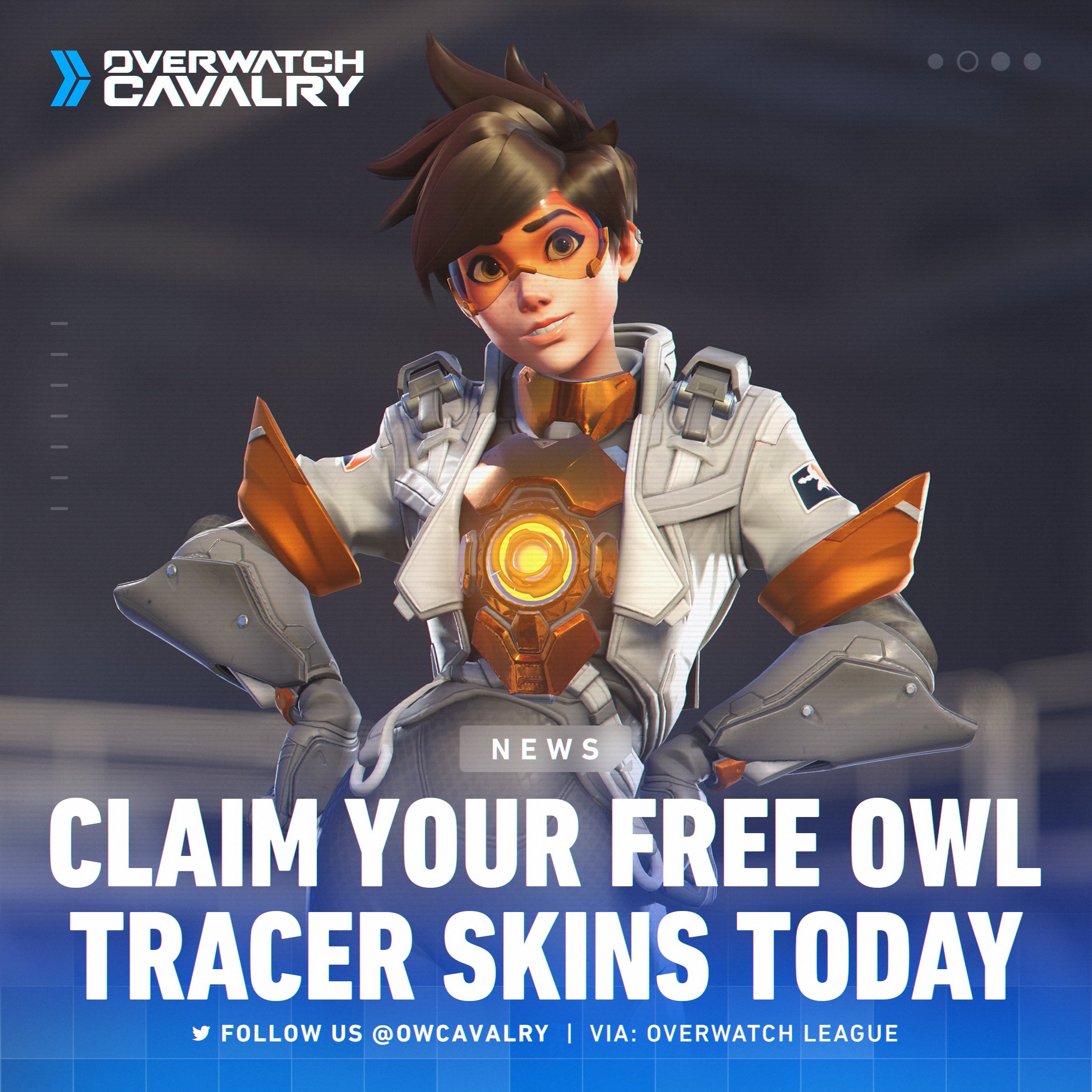 Free Overwatch League Tracer Skins Now Available