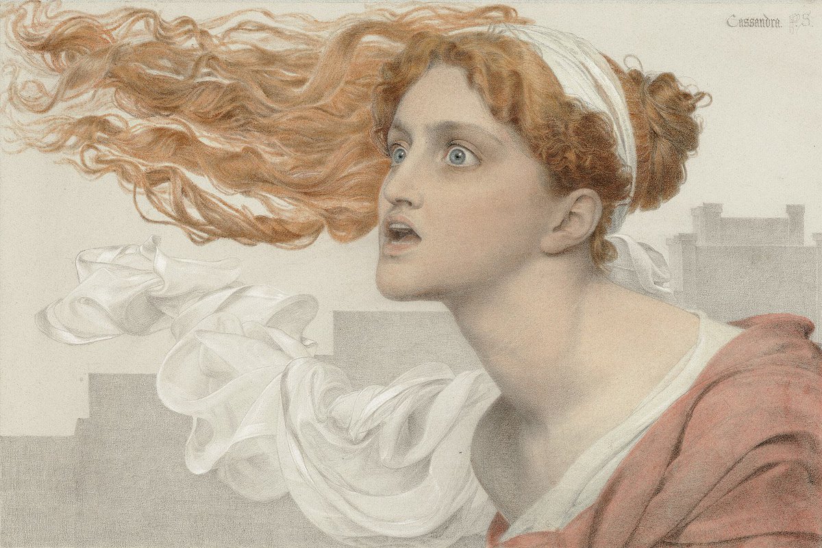 #ClassicsTober23 Day One: Cassandra Cassandra by Anthony Frederick Augustus Sandys (1885)