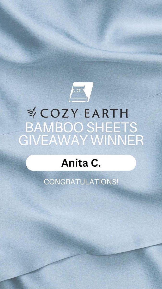 Congrats to our Cozy Earth Giveaway WINNER! Stay tuned for more mattress and bedding giveaways 👀