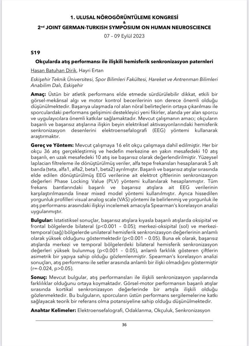BatuhanDirik's tweet photo. 1. Ulusal Nörogörüntüleme kongresinde sözlü sunum olarak sunduğum çalışmamızın özeti. https://t.co/yWumMtx9My