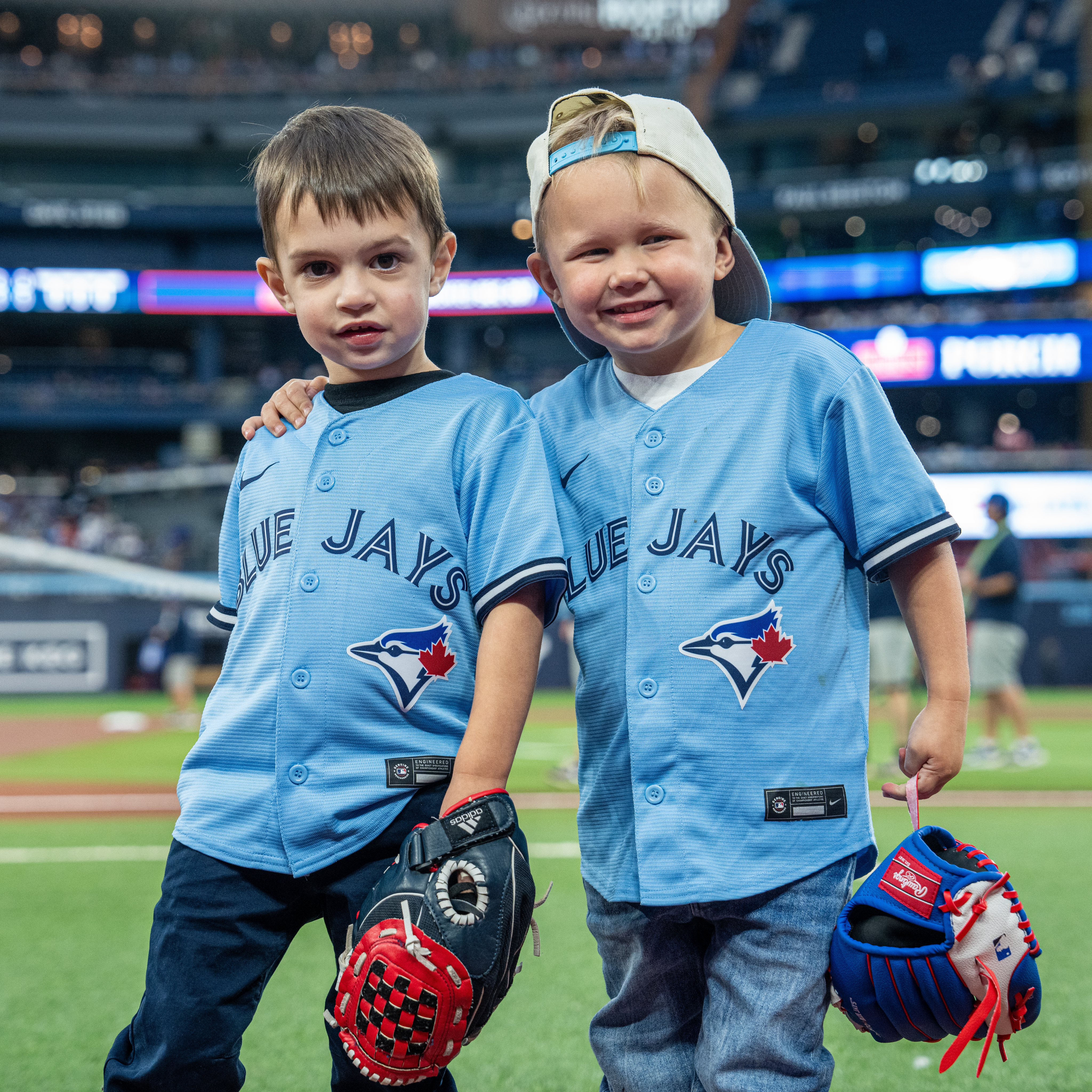 Toronto Blue Jays on X: The Dads and The Boys 💙 Everett Mayza and Toby  Swanson are just like Erik and Tim 🤗  / X