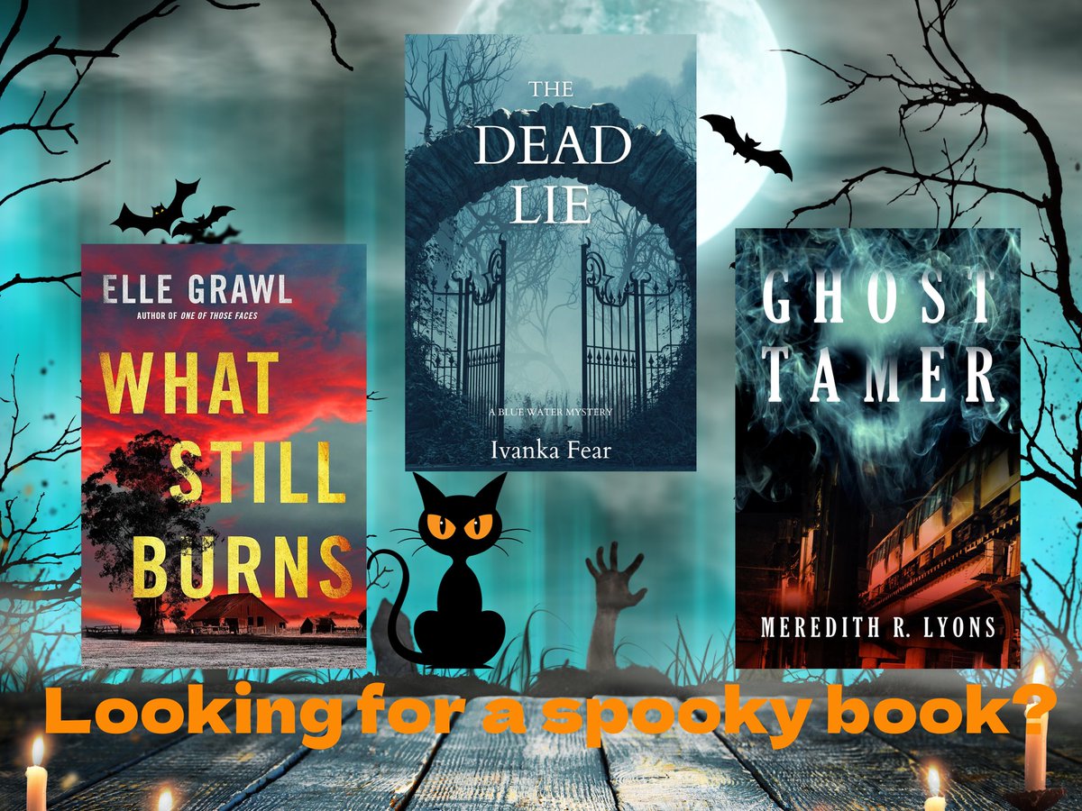 Put these on your October reading list! #thedeadlie #whatstillburns #ghosttamer #itwdebuts #thrillerwriters #mysteryreaders #readingcommunity #halloweenreads #octoberreads #booktok