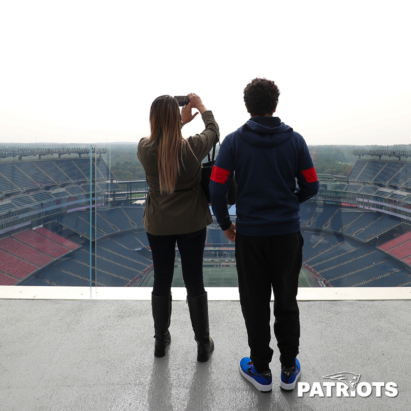 Patriots's tweet photo. The @GilletteStadium Lighthouse is officially open to the public!

Everything you need to know about the new north end zone observation deck: https://t.co/n5riYxsdhP