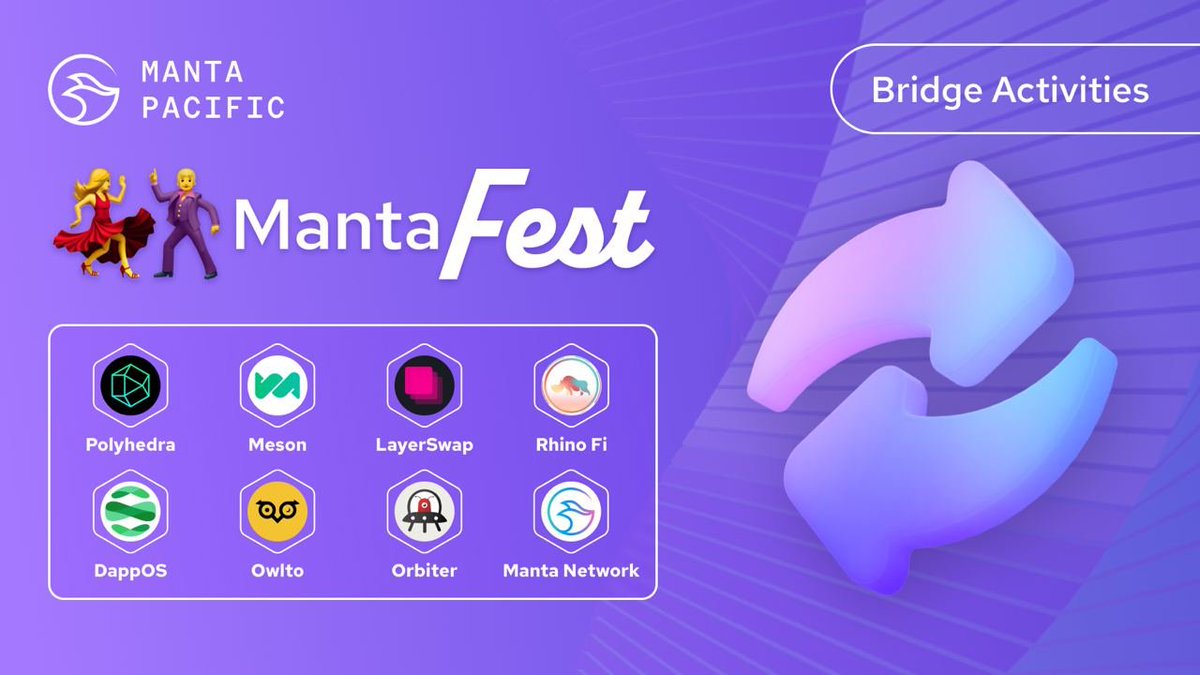 Trong_Hatachi's tweet photo. Hướng dẫn săn Retroactive trên Manta Pacific

- Week 1: MantaFest Bridge

✔️ Manta Pacific: giải pháp EVM L2 được xây dựng trên Ethereum và sử dụng Celestia để cung cấp dữ liệu, dự án đã raise thành công hơn $60M từ các Ventures Capital hàng đầu thế giới bao gồm: Binance Labs, Polychain, Qiming Venture Capital, CoinFund, SevenX Ventures, ParaFi, CMS, Longhash,...

Thời gian: 28/9/2023 - 5/10/2023

Anh em đi săn Airdrop/Retro trên mạng Manta thì nên sử dụng cầu chính ít nhất 1 lần

Bước 1: Thêm Mạng Manta Pacific
- Thêm mạng Manta Pacific Mainnet: https://t.co/dYXWUUxXFb
- Chuẩn bị từ $ETH L1 để Bridge, rút $ETH về ví

Bước 2:Bridge tài từ ETH L1 => Manta L2
-Truy cập cầu chính: https://t.co/te2WnuuPva
-Cầu phụ: phía dưới phần tóm tắt

Bước 3: Claim NFT & Point
-Sau 24h thì truy cập: https://t.co/iVAbVYOMxc
- Claim points và NFT

Tóm tắt sự kiện

Hoàn thành các nhiệm vụ dưới đây để tích Points và nhận NFT:

1/ Bridge tài sản qua mạng Manta Pacific thông qua các cầu:
+ Polyhedra: 10 points 
Link: https://t.co/smJtgBe6rx
+ Orbiter: 10 points 
Link: https://t.co/RQkLZJ4rPf
+ Meson: 10 points 
Link: https://t.co/my1G63TRcy
+ LayerSwap: 10 points -Link: https://t.co/YoJ1Mb5sDF
+ Rhino Fi: 10 points 
Link: https://t.co/QNw9td340I
+ Native Bridge: 10 points (PHẢI LÀM) 
Link: https://t.co/sktSDOe8eq
+ DappOS: 10 points -Link: https://t.co/j5D1JnijJx
+ Owlto: 10 points 
Link: https://t.co/vhScQ4UQIb

2/ Bonus

+ Bridge 1 lệnh >100$ giá trị tài sản qua mạng Pacific: 25 points
+ Bridge 1 lệnh >1000$ giá trị tài sản qua mạng Pacific: 100 points
+ Hold >20$ giá trị tài sản trên mạng Pacific đủ 15 ngày: 50 points
+ Hold >100$ giá trị tài sản trên mạng Pacific đủ 30 ngày: 100 points
+ Bridge ít nhất 2 loại tài sản qua Pacific (VD: $ETH, $BNB,...): 25 points

Chiến dịch MantaFest kéo dài 5 tuần, nhằm khuyến khích hoạt động trên HST Manta Pacific, giới thiệu cho người dùng những sản phẩm và dịch vụ được ra mắt trong HST. MantaFest bao gồm 4 hoạt động khác nhau:

🗣️ Tuần 1: Bridge
🗣️ Tuần 2,3: DeFi
🗣️ Tuần 4: NFT và Gaming
🗣️ Tuần 5: SocialFi
=====================================
-Hãy theo dõi @Trong_Hatachi trên Twitter  và hãy cho minh Like và Rt để có  để cập nhật săn Airdrop mới nhất nhé!
-Tham gia Telegram : https://t.co/a1Pgsx1iLg

 #Airdrop #crypto #retroactive  #MantaPacific #Manta