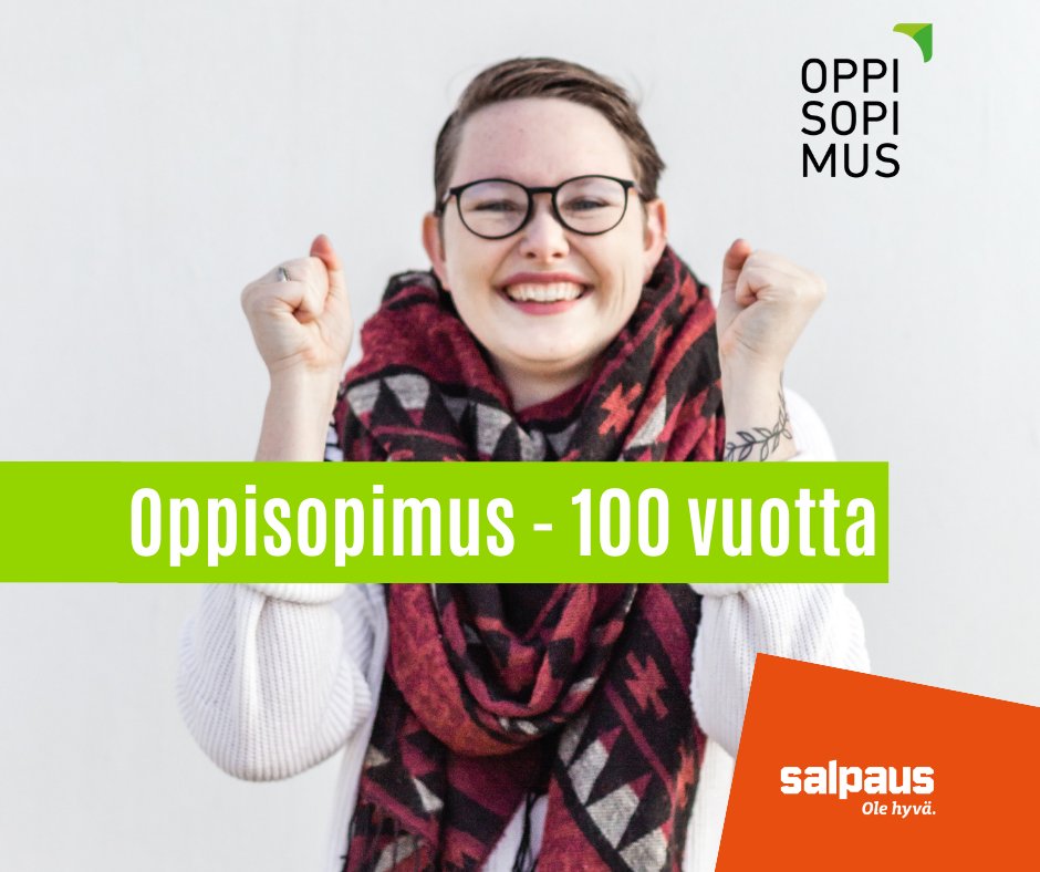 Oppisopimus on mahdollisuus  työntekijälle, työnantajalle ja yrittäjälle. 
Vko 40 palkitsemme v. 2023 oppisopimusopiskelijan ja -työpaikan, työpaikkaohjaajia sekä  Salpauksen tekijöitä.  Salpaus  mukana #oppisopimusviikko2023 #oppisopimus #SalpausOleHyvä