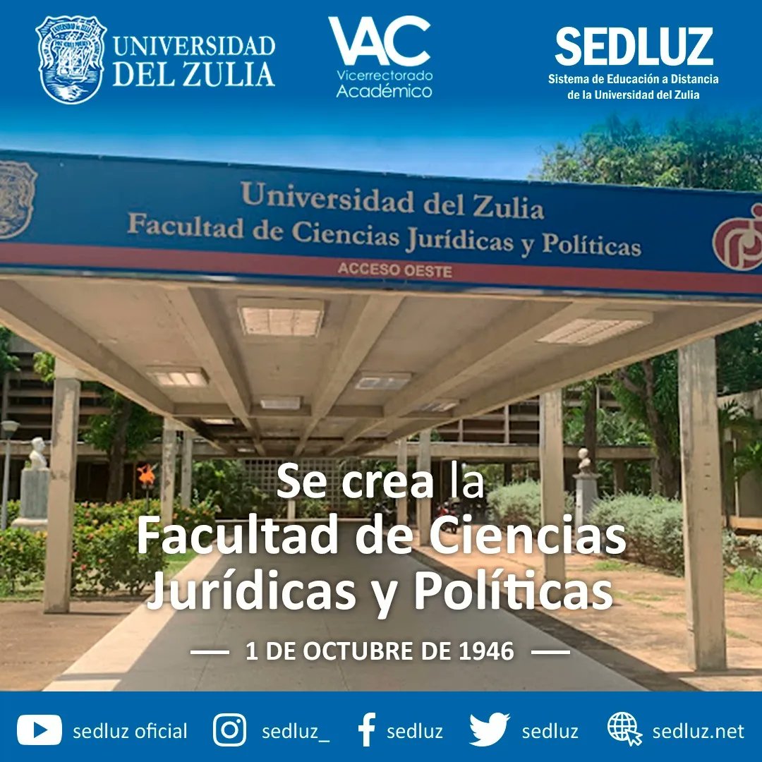 #Sedluz conmemora hoy el 77 aniversario de las  facultades de Medicina, Ingeniería y Ciencias Jurídicas y Políticas de nuestra querida Universidad del Zulia. Felicitamos a  sus decanos  y personal en  general.

#77Aniversario #OrgulloLUZ
<a href="/FmedLUZ/">Medicina LUZ</a> <a href="/FingLUZ/">Facultad de Ingeniería LUZ</a> @FCJPLUZ