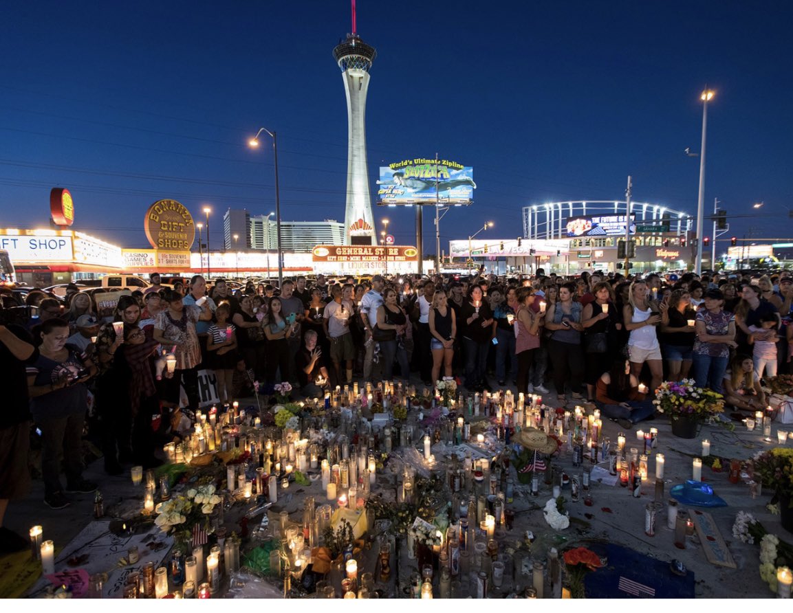 In honor of the lives lost 6 yrs ago at the Route 91 Harvest Festival. In 11 min, 58* innocents would be killed and almost 800 injured

And in gratitude to the first responders who ran in when everyone else was running out

#1October #vegasstrong #route91 

*raised to 60 in 2020