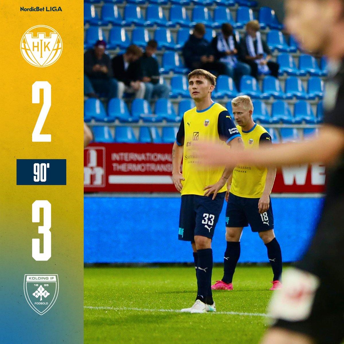 hikfodbold's tweet photo. Hård aften på DS Arena.
⚽️ Hobro IK - Kolding IF
⏱ 90+5'
🥅 2-3
#Nordicbetligaen #VoresHobroIK #HOBKIF https://t.co/XURcUf2TxP