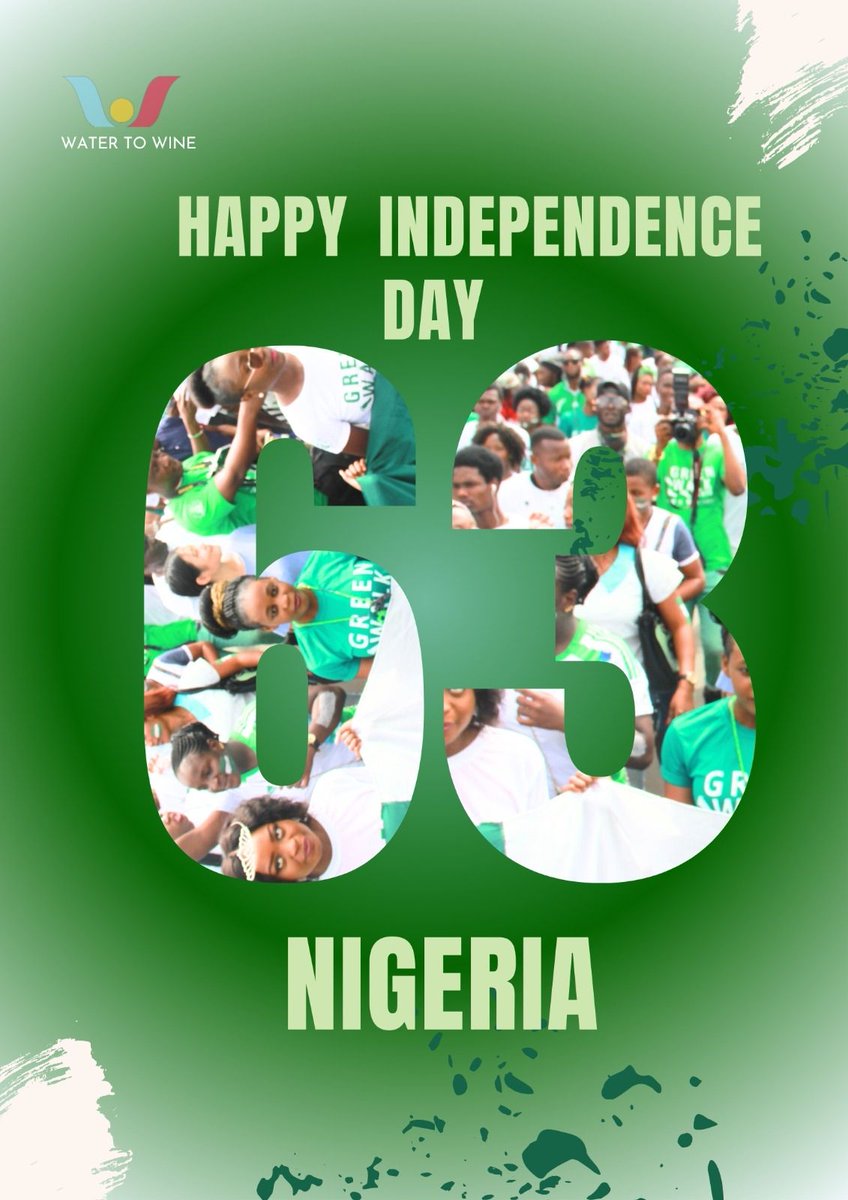 W2Wine_'s tweet photo. Happy Independence Day, Nigeria! 🇳🇬 We celebrate unity, diversity, and a bright future together! 🎉 #NigeriaAtIndependence #NigeriaAt63 https://t.co/JDCDT3GuXz