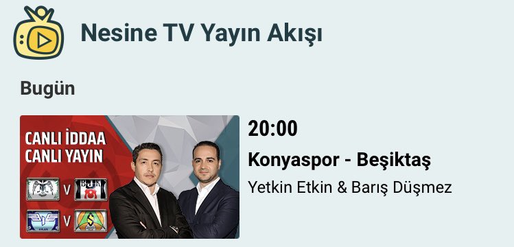 10 dakika sonra @yetkinetkin11 ile @Nesinecom ‘da yayındayız.