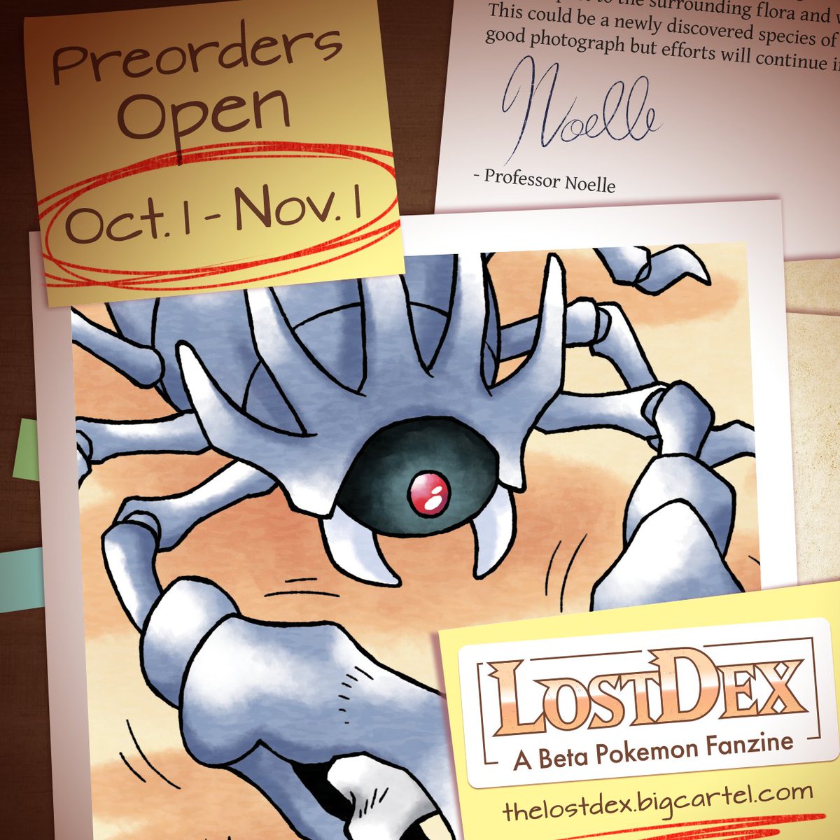 RacieBeep's tweet photo. I'm really excited to have been able to contribute a couple of pieces to @TheLostDex Zine! Here's a peek at the first one, featuring a very obscure arachnid... ☠️🦂 https://t.co/TIJNl72YNd
