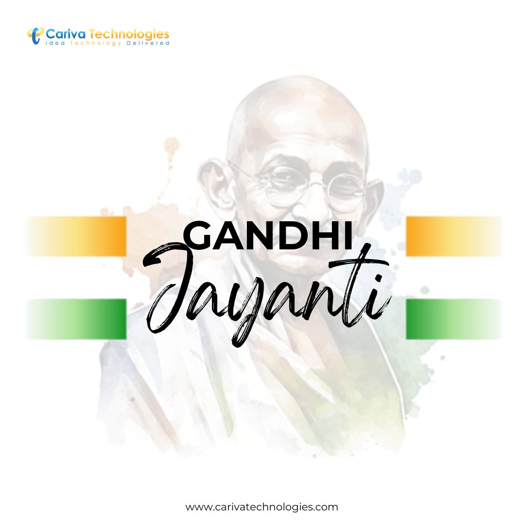 carivatech's tweet photo. “There are two days in the year that we can not do anything, yesterday and tomorrow.”

#GandhiJayanti #GandhiJi #HappyGandhiJayanti #CarivaTechnologies #ITServices https://t.co/lA9lmi1Fzm
