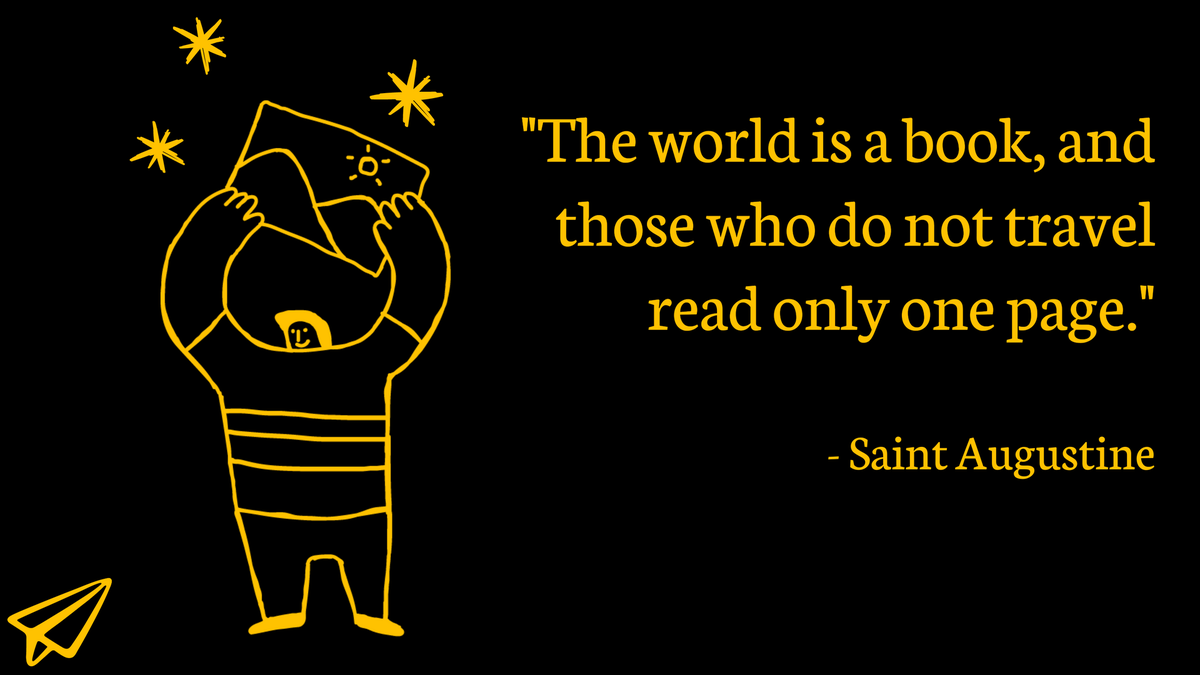 TheBlogler's tweet photo. At GoVisaFree, we believe that travel is the key to a well-rounded education. Join us as we help you turn the pages of the world and make smart decisions for your location-independent life. 🌍 📚 

Quote of the Week 💬 

#GoVisaFree #TravelMore #OpenYourMind https://t.co/AZbAKVvzo7