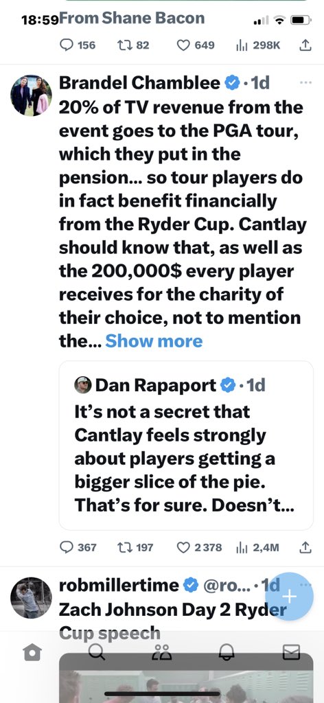 MarkSampsonGolf's tweet photo. @Justin_Sampson2 If they worried about money they should not be a part of this event. https://t.co/yJ3B3E9dcV