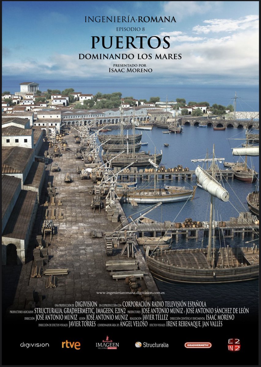 Final de producción a finales de este año. INGENIERÍA ROMANA -  PUERTOS. Preestreno en Tarragona, Cartagena y Zaragoza. Emisión en TVE a primeros de 2014.