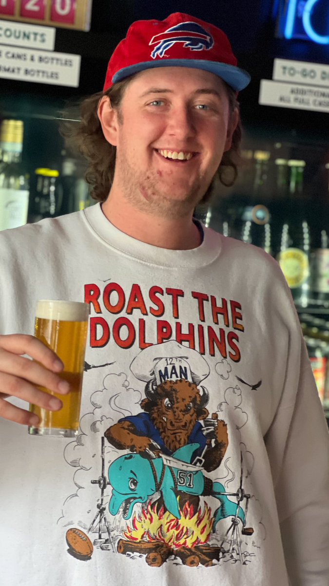 Yeah, we’re drinking beers+. Yeah, we’re watching the Bills. Yeah, we do it every game. #GoBills #Blessed 🍻