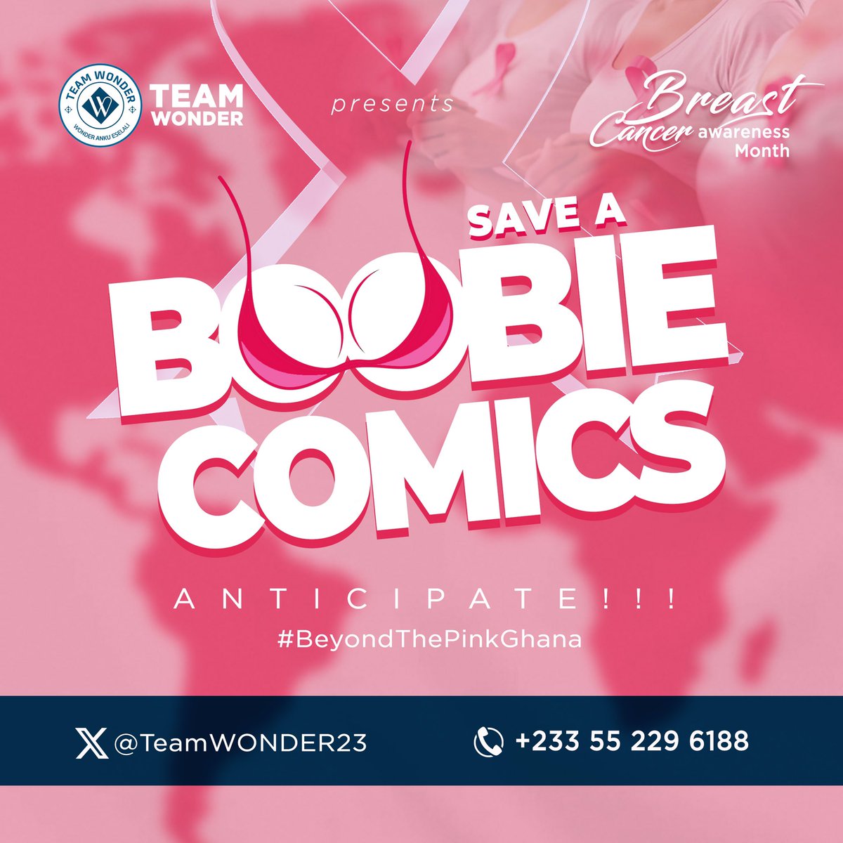 🌸 Beyond The Pink: Raising Awareness, Saving Lives

Join us in the fight against Breast Cancer through The Save A Boobie Comics.

#BeyondThePinkGhana #BreastCancerAwareness