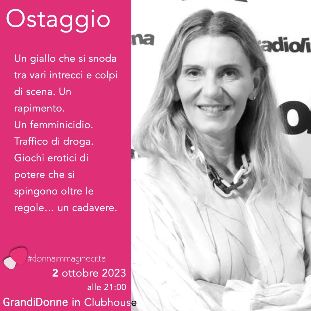 ... "Verme"
"Mi piaci così"
"Ti amo"
"Allora guardo chi voglio"
"No, guardi chi voglio io"
"Stai a cuccia"
"Bau bau"
"Can che abbaia non morde"
"Te lo stacco"
"In ginocchio"
Raggiungici su clubhouse alle 21:00 del 2 ottobre e potrai ascoltare parlare con la scrittrice di Ostaggio