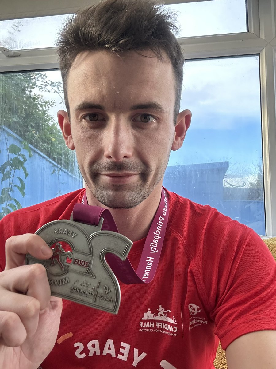 I did it I did it ✅ Cardiff 2023 is a wrap @CardiffHalf Thank you so much for all of your generous donations so far and if you’d still like to donate, you can justgiving.com/fundraising/br…