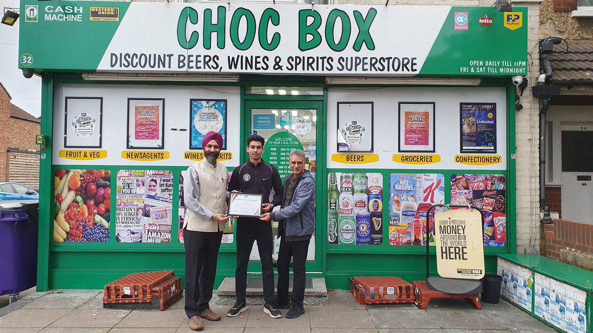 Thanks to Choc Box & Premier Store Bedford & all Bangarh family for their support for SEVA Trust projects. SEVA Trust presented them with a Certificate of Appreciation. #communitysupport #WorkingTogetherToMakeADifference #BEDFORDSHIRE