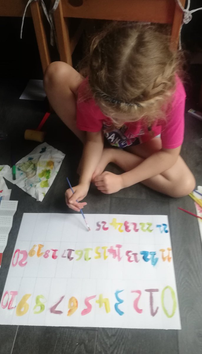 AngelaG29867312's tweet photo. @ourladyoflourd1 S in year 1 finished task 4 homework challenge. S made a muti colour number line 0 to 30 #ololmaths https://t.co/SVynDrKpcl