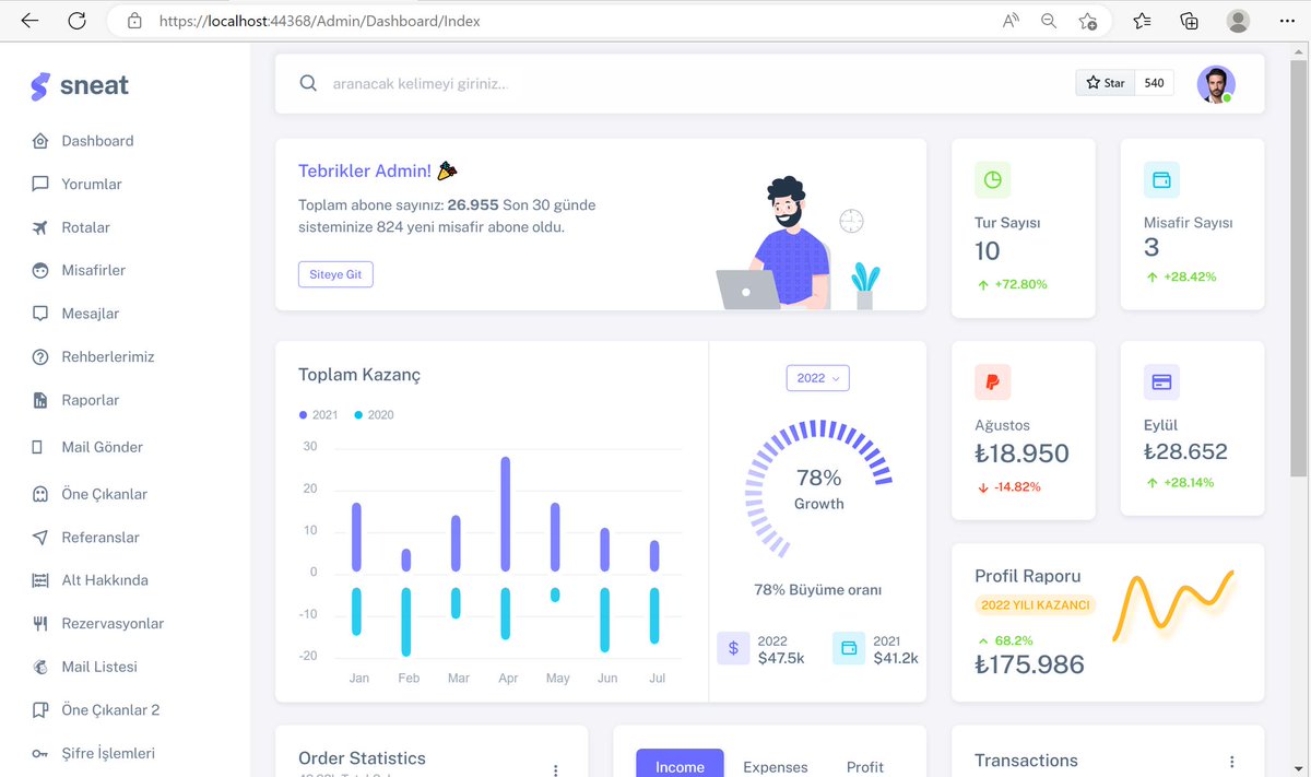 MurattYucedag's tweet image. Bir proje düşünün ki içeriğinde "AspNet Core, Ajax, Api, Api Consume, Google Chart, Raporlama, Unit of Work, CQRS Design Pattern, Repository Design Pattern, Fluent Validaton, Auto Mapper, DI, DTO, Identity, Login, Register, Rolleme, Dashboard, Linq, SignalR, Area, View Component,…