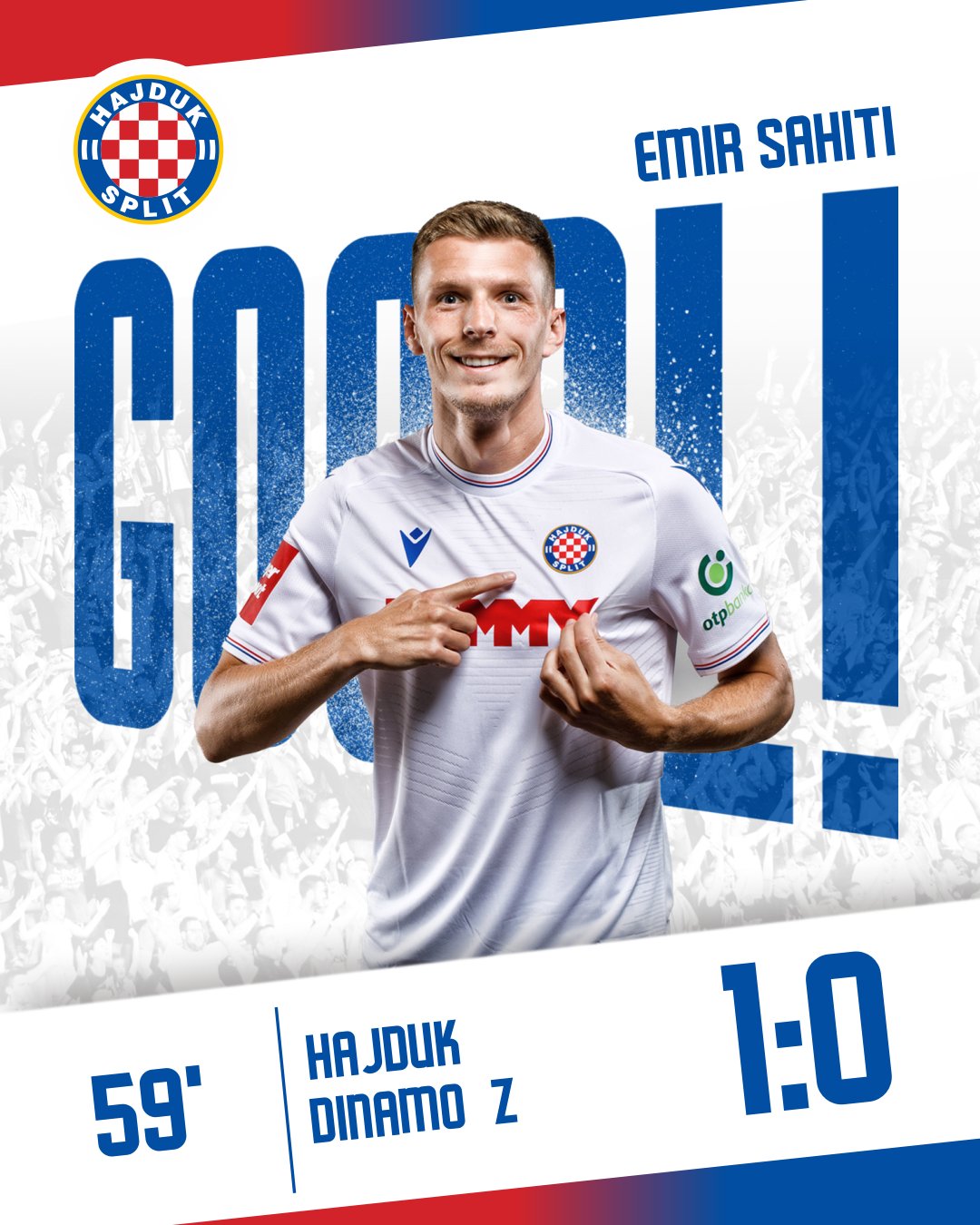 Hajduk Split vs Dinamo Zagreb, 1-0