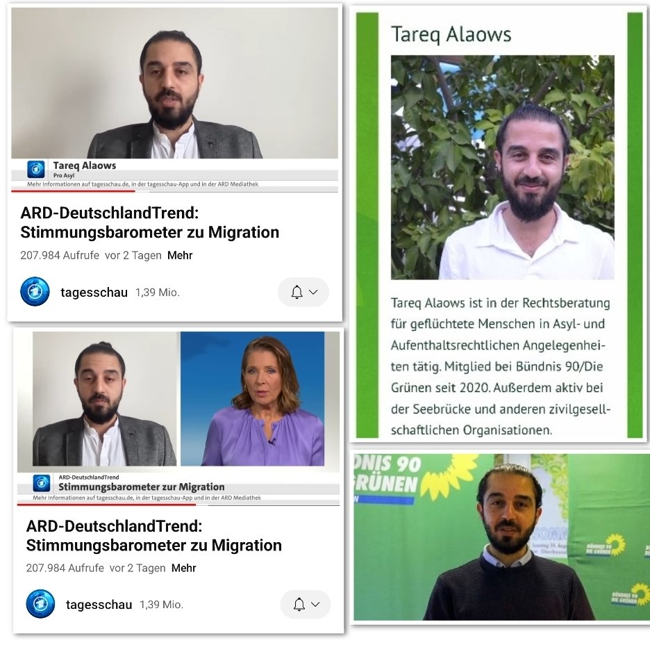Zum Deutschlandtrend Migration interviewt die ARD Tareq Alaows von Pro Asyl. Dass dieser Grünen Politiker ist, wird nicht erwähnt. #ReformOerr #OerrBlog
