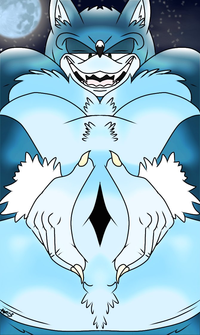 HBlue42's tweet photo. Trick or treat! Werehog month begins today so here is the werehog pic of the day!

Now kiss his belly button, fool!!! https://t.co/GL2xJ7EdNf