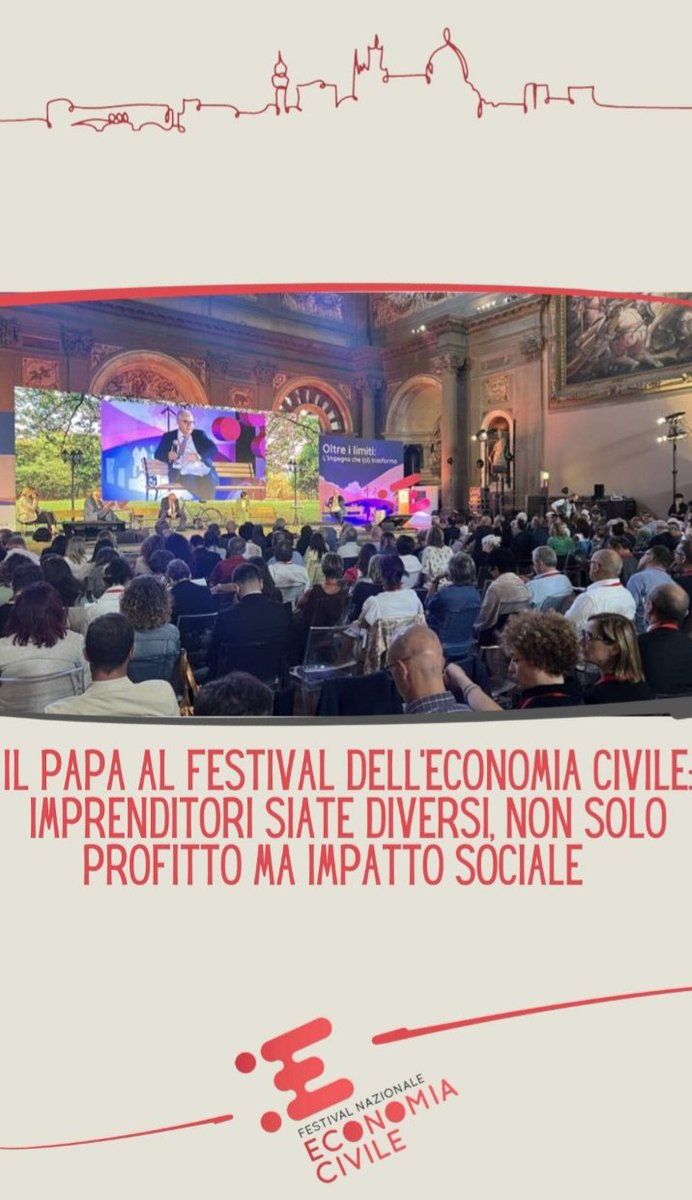 GPGualaccini's tweet image. @CorriereBN IL PAPA AL #FESTIVAL #ECONOMIACIVILE @fnecfestival: «IMPRENDITORI SIATE DIVERSI, NON SOLO PROFITTO MA IMPATTO SOCIALE» di @JacopoStorni

@Pontifex_it⁩ ⁦@EliSoglio @NeXteconomia @mbbelluco @Leonardobecchet @albegiov @CristinaAntonu @IvanaBarbacci

#FNEC DA LEGGERE!
