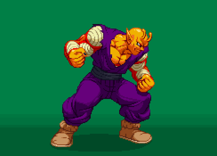 PanshPixel's tweet photo. I spriting Orange Piccolo just for fun and tbh it turned out better than I expected 😄 #Pixelart #DragonBall https://t.co/z9X5Zyhtct