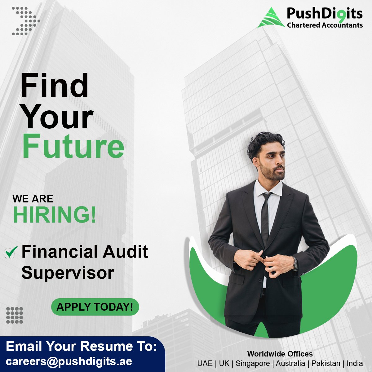 pushdigitsuk's tweet image. Job: Financial Audit Supervisor  
Lahore, Pakistan 
Push Digits 

Join us: Lead audits and mentor teams. CA Final, 3-5 years of audit experience.
   
Apply: careers@pushdigits.ae   

#AuditJobs #Lahore #Hiring