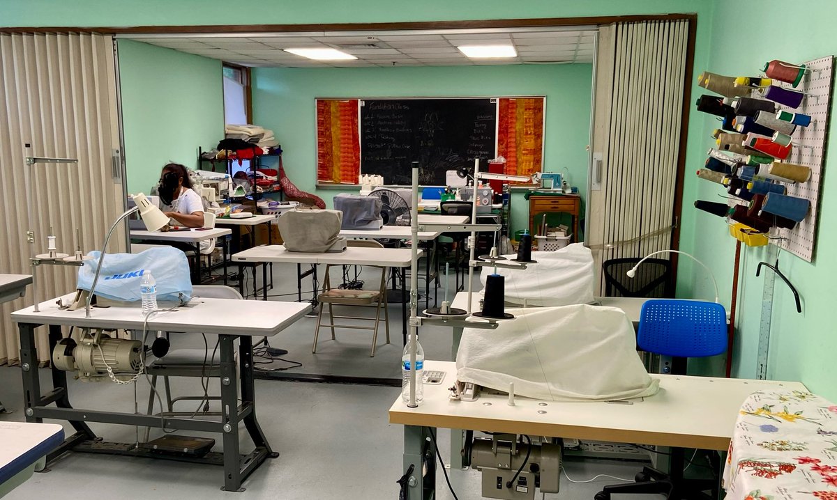 .@CvtGeorgia is proud to partner with Amani Women Center @amaniwcenter in Clarkston🇺🇸, which helps refugee women to develop their skills and livelihoods, including sewing. The women have come from all over the world to build community and learn together.