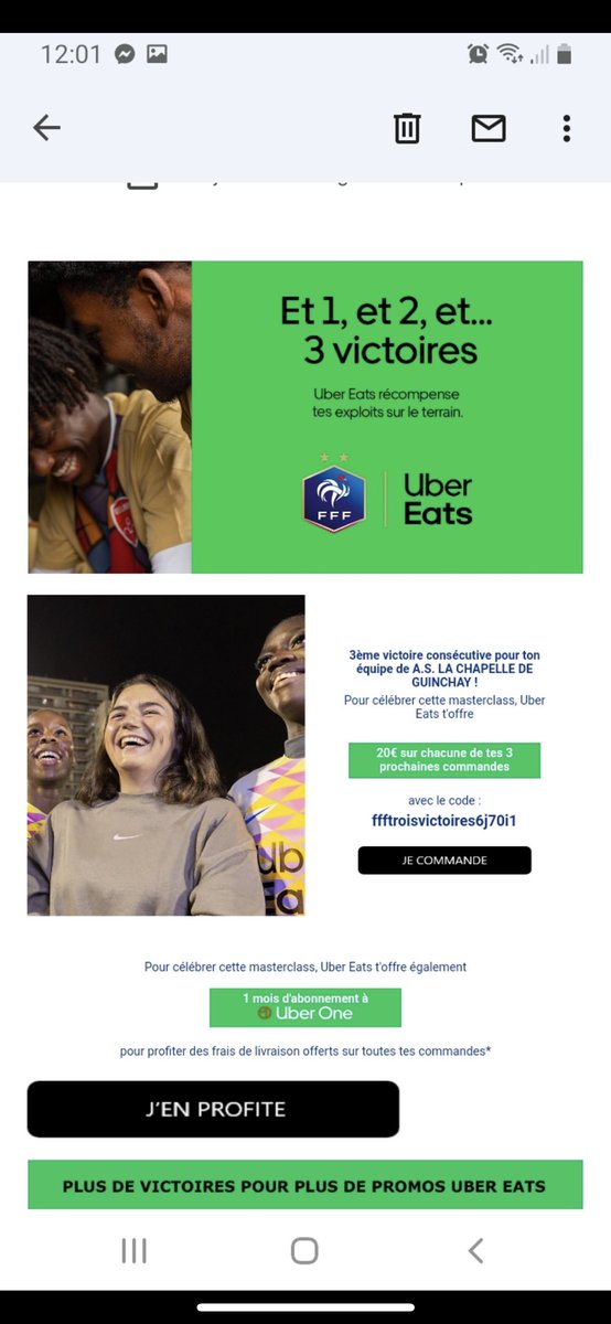 CornuDim's tweet image. Quelque chose à répondre @ubereats_fr pour une commande avec votre soit disant code promo ? 
Merci de faire tourner devant ces publicités mensongères…. #ubereat #pornfood #fake