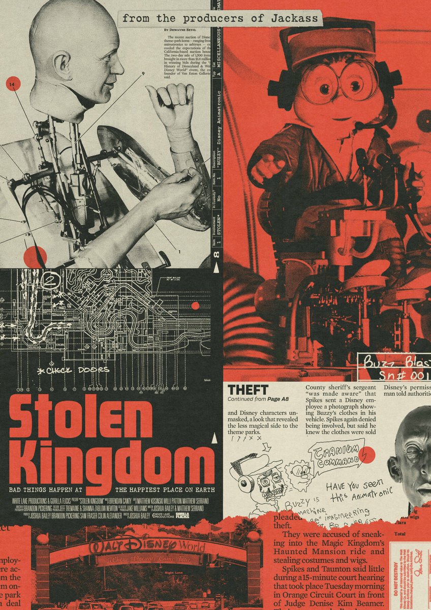 xjoshbaileyx's tweet image. While we've sort of teased this before and had it on our imdb for a little bit, I wanted to properly show off the full poster for Stolen Kingdom on Epcot's birthday. I'm a huge fan of @needledesign's posters so I had to get him to do one for us! #findbuzzy