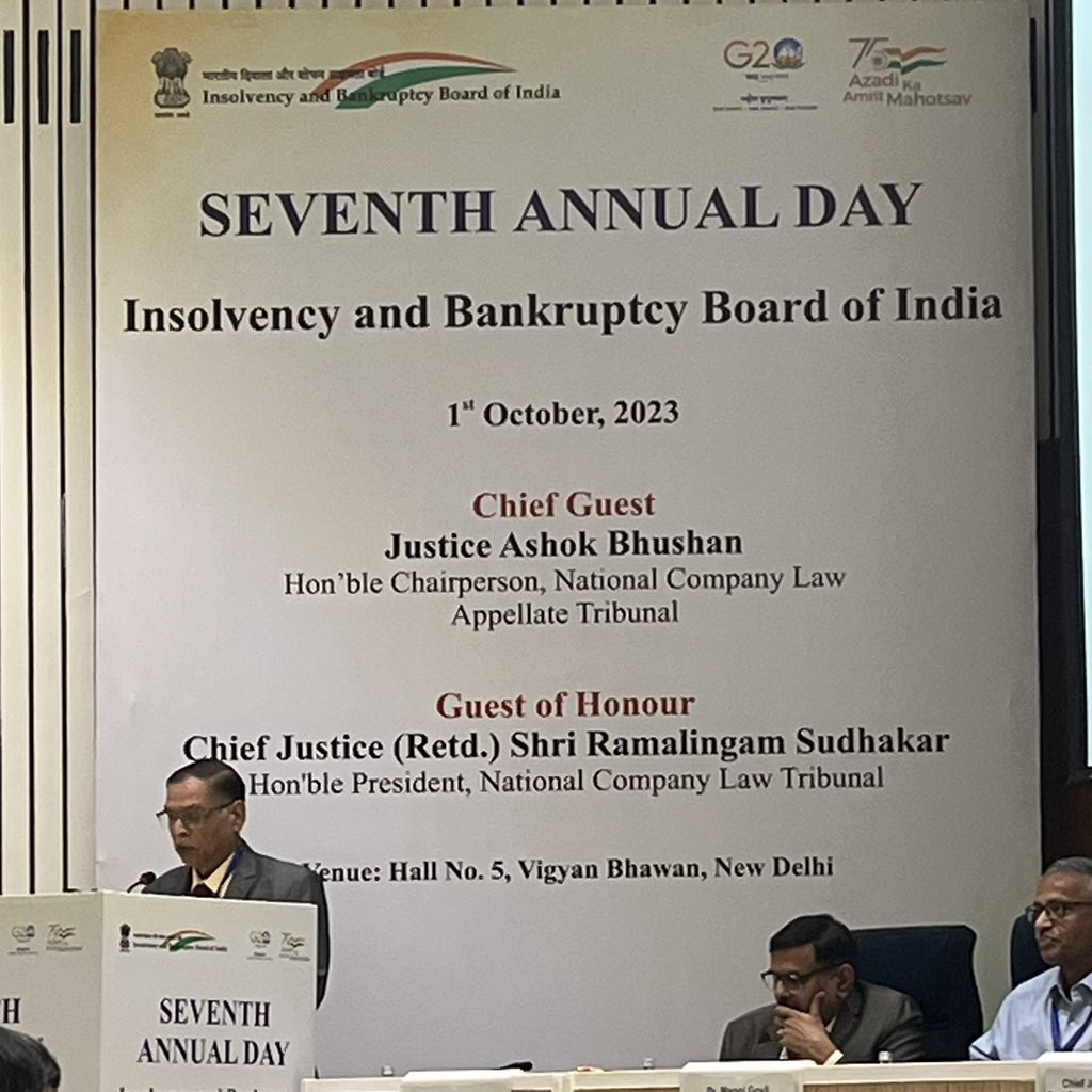 #7YearsOfIBBI is a journey not only for #IBBI but for all professionals who are having practice in the #InsolvencyAndBankruptcyLaw whether its #IP #IU or #LegalProfessionals in this area, we all have got a journey with anecdotes from the initial year of #NCLTs #NCLAT & till