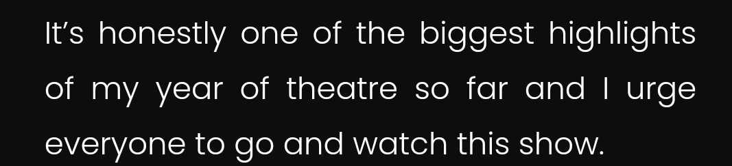 Happy Sunday everyone!

Next Thursday's performance of LESSONS ON REVOLUTION has now officially SOLD OUT

Hurry up and grab your tickets for next week!

If you need anymore persuading check out how one critic described the show 👇👇👇 

thehopetheatre.com/productions/le…